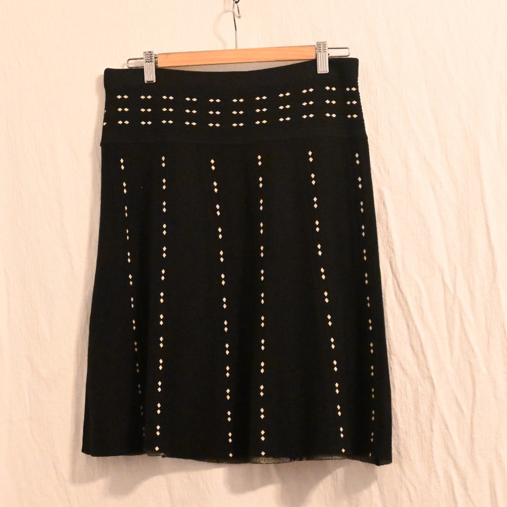 Black Wool Skirt